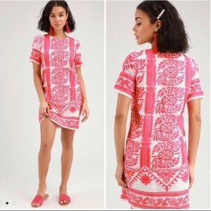 LULUS “Fond of you” Embroidered Shift Dress